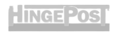 Hingepost Logo Knockout